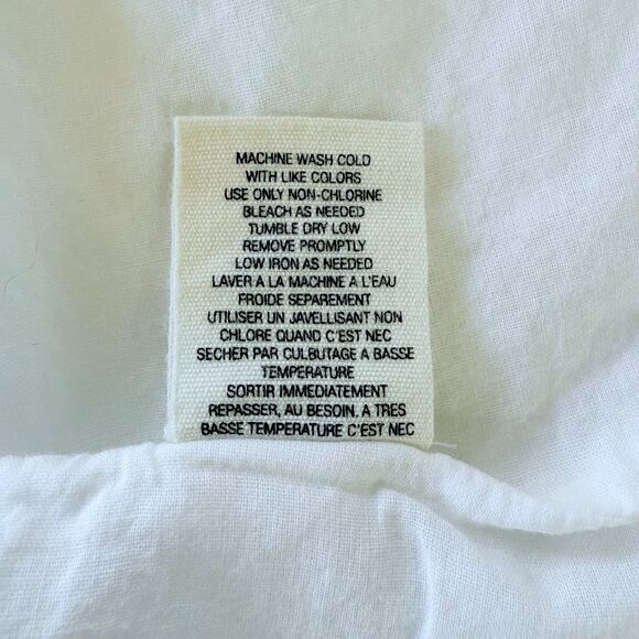 Anthropologie Floreat White Trilliums Embroidered Full Skirt in White Size 6 - Picture 8 of 10